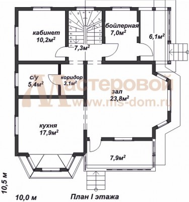 План первого этажа дома Бр-9