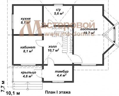 План первого этажа дома Бр-10