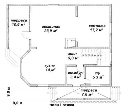 План первого этажа дома Бр-17