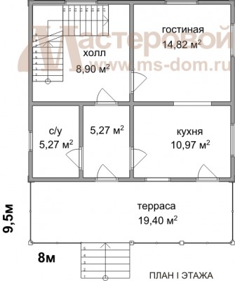 План первого этажа дома Бр-29