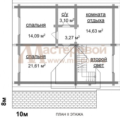 План второго этажа дома Об-32